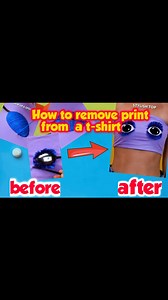 How to remove print from a t-shirt 🪡 DIY easy wardrobe makeover: