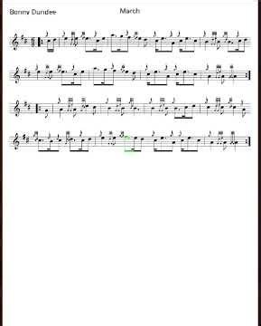 How to Learn and Play " Bonnie Dundee " with Music 🎶