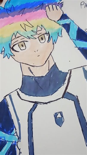 dibujando a mi personaje favorito,Pablo cavazos #anime #bluelock #dibujo #futbol #dibujo #manga