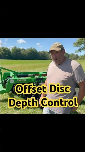 Set Exact Depth on an Offset Disc #farmingtips #hayfarming #tractortech