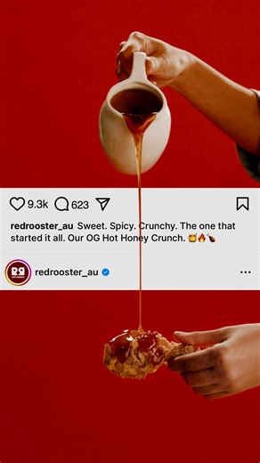 3.1K views · 12 reactions | Warning: Your feed’s about to get messy. Our Hot Honey Crunch is so good, one post couldn't contain it  | Red Rooster | Facebook