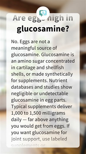Are eggs high in glucosamine?