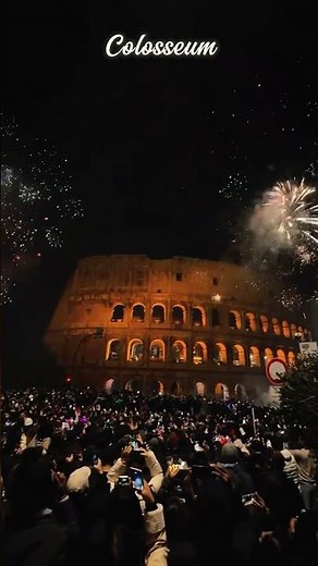 Celebrate New Year’s 2025 at the Colosseum: A Night to Remember in Rome! #italy #travel
