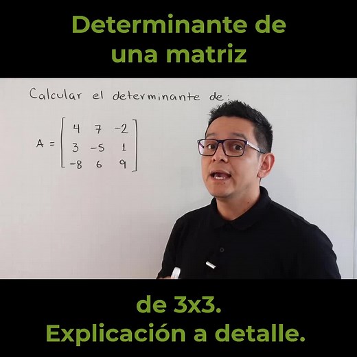 Determinante de una matriz de 3x3: Método y Cálculos
