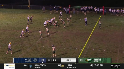 Highlights: Clay County defeats Braxton County, 37-15: https://wvmetronews.com/2024/11/09/highlights-clay-county-defeats-braxton-county-37-15/ (Highlights courtesy of "Braxton Live") | MetroNews Sports