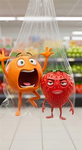 WHY DO THEY SHAKE THE BAG? | Funny Talking Fruit Short