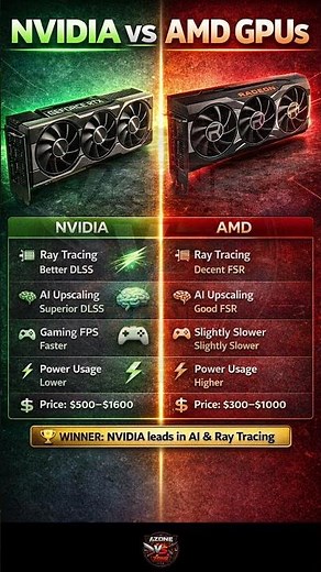 NVIDIA vs AMD GPUs ⚡ Which Graphics Card is Actually Better? 🤯