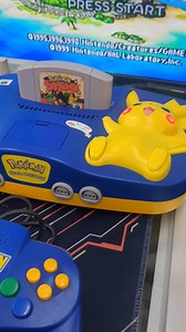 3.4K views · 41 reactions | Limited Edition Pokemon Pikachu Nintendo 64 Console Blue (US) with Pokemon Snap Cartridges. #retrogamerph #retrogamerphstore | Retrogamerph Store | Facebook