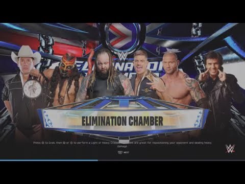 WWE 2K25 Batista VS JBL, Boogeyman, Waller, Eric, Bray Req. Elm. Chamber Match
