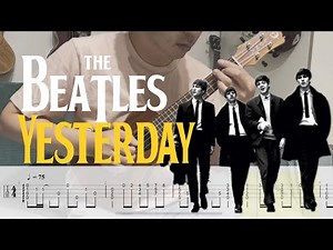 Yesterday - The Beatles Ukulele Fingerstyle Tutorial TABS(must learn!!)