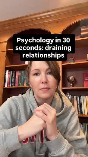 Some people leave you tired. #feelingdrained #onesidedrelationship #empathproblems #peoplepleasingnomore #toosensitive #relationshipstruggles #psychologytips #psychologyin30seconds | Dr. Natalie Bernstein