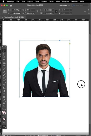Place the photo inside circle in InDesign