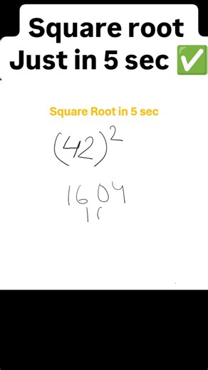 square root tricks // square root juts in 5 sec #squareroot #mathstricks #mathematics