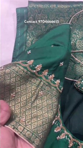 Simple maggam work blouse 💚💚DM US FOR ORDERS 🧡🧡💚💚