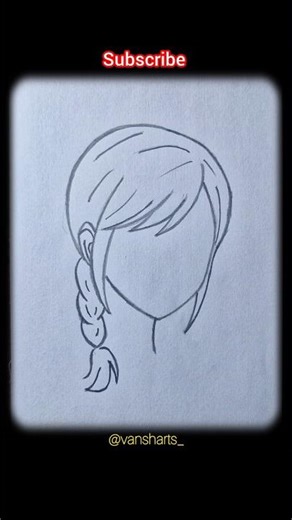 Easy Anime Girl Drawing Tutorial (Start to Finish) #animeart #youtubeshorts #shortvideo