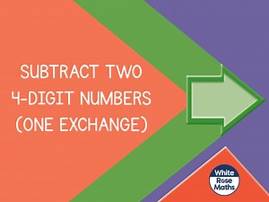 Aut5.4.4 - Subtract two 4-digit numbers (one exchange)