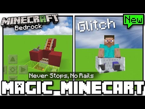 Minecraft - MAGIC MINECART - INFINITE POWER [ Glitch Tutorial ] MCPE / Bedrock / Xbox / Switch
