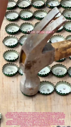 Astuces astucieuses de surcyclage de capsules de bouteilles pour transformer la ferraille en