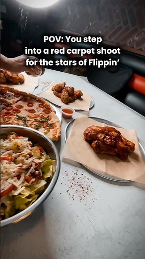 POV: you step into a red carpet photo shoot for the stars of Flippin’