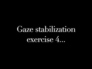 Labyrinthitis recovery exercise 4. VRT.