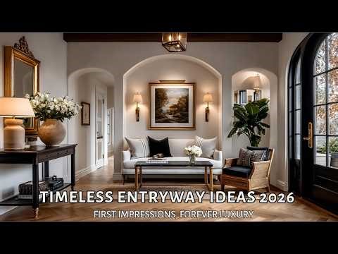 Timeless Entryway Decorating Ideas 2026 | Luxury Hallway Wall Decor & Interior Design Trends