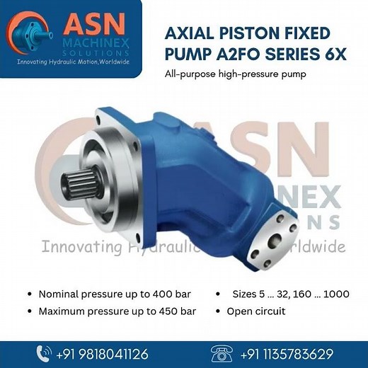 Rexroth A2FO Series | Axial Piston Pumps| Most Powerful Pumps | #Rexroth #HydraulicPump #ASNMachinex