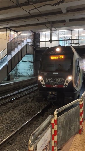 Electric train ETR 200 (Metrostar) at Napoli Garibaldi