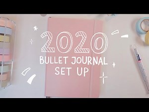 my 2020 bullet journal set up