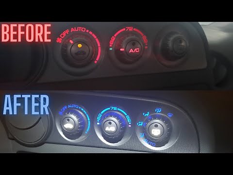 How to Install ANY COLOR LED on RSX Climate Control Lights