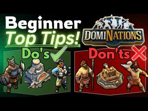 DomiNations: 10 BEST Tips for Beginner Players!