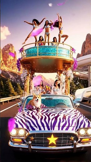 Ultimate Pool Party on Wheels 🌴 Girls Dancing on Moving Car in the Mountains | Summer Goals 2024