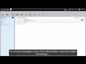 Roundcube - Open an Email