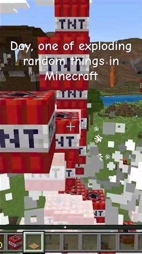 Day, one of exploding random things in Minecraft #fypシ #Minecraft #TNT