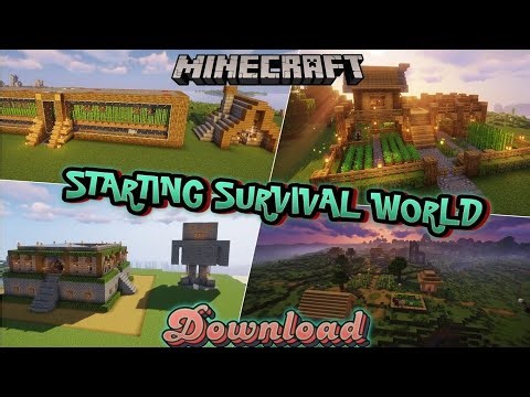 BEST STARTING SURVIVAL WORLD DOWNLOAD AND TRUE FOR MINECRAFT | 1.21 BEST WORLD #minecraft