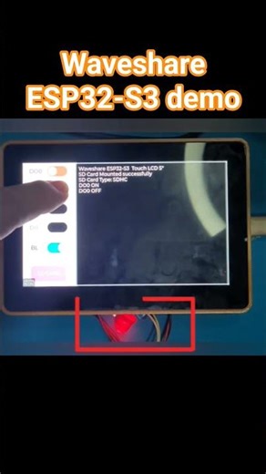 waveshare 5" touch board demo #arduino #waveshare #esp32 #ch422g