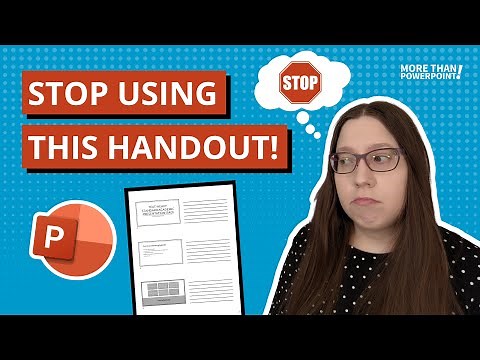 How to prepare interactive handouts or worksheets for your presentations in PowerPoint