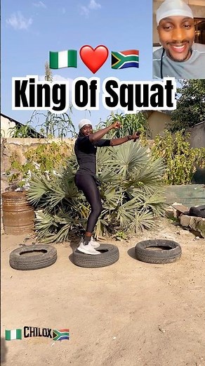 🇳🇬❤️🇿🇦Aerobic Fitness #chiloxtheexuberant #Nigeria #squat #kingofsquats #Southafrica #trending