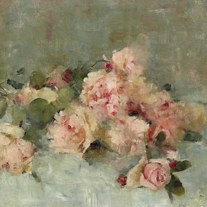 MAILED Giclée Print | Antique Still Life With Pink Roses Painting Reproduction | Vintage Flower Artwork | Nursery Decor |victorian Painting - Etsy