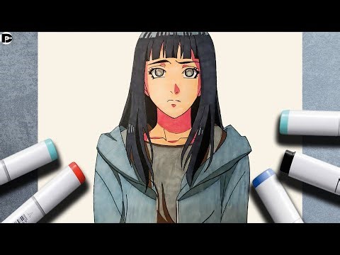 How to Draw Hinata Hyuga (Naruto Shippuden) - Step-by-Step Tutorial