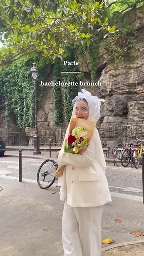 the most perfect bachlorette brunch 🥐☕️🇫🇷🤎 #fyp #foryou #hijabi #paris #traveltiktok #wedding #bachlorette #muslimfashion