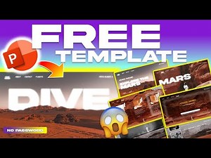 FREE ADVENTURE to MARS themed Template PowerPoint NO PASSWORD!😱