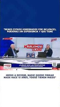 🔴🔵 Hernán Garrido Lecca: "We have been governed by incompetent people, by people without experience"