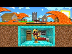 Minecraft LAVA TSUNAMI APOCALYPSE DISASTER VILLAGE MOD / SAVE VILLAGERS FROM LAVA ! Minecraft Mods