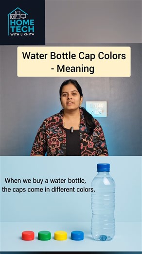Water Bottle Cap Colors Explained! #WaterBottleFacts #trendingshorts #MineralWater #shorts #short