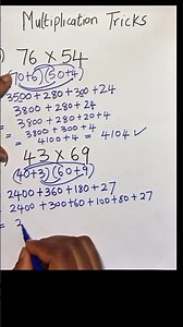 No calculators needed...Fast multiplication tricks 😱#mathstricks #mathematics #maths