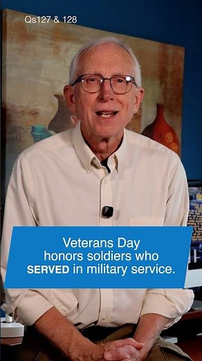 Don't Confuse These Questions! Memorial Day vs Veterans Day Explained | US Civics #uscitizenship