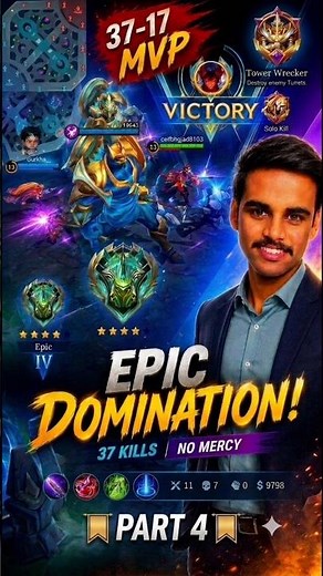 PART 4 | 🔥 DAY 16 | Epic Rank Mein Dyrroth Ka Tabahi Gameplay! ⚡🔥💫