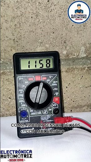 HOW TO TEST THE ABS SENSOR WITH A MULTIMETER!!! #automotiveelectronics #automobile