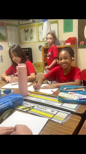 Mrs. Ardis’s third grade class has been learning about trees and leaves in Science class. Their studies helped them understand how to count the annual rings to find the age of the tree, the importance of leaf veins, and how chlorophyll makes plants green. They especially enjoyed learning about the autumn colors, as the veins close causing the leaves to change colors and fall to the ground. They completed a leaf rubbing activity, creating their own leaf people. | Sumter Christian School