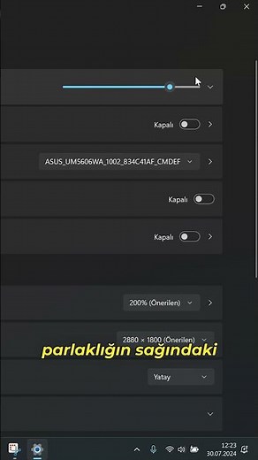 Ortam Işığına Göre Ekran Parlaklığını Ayarlama Nasıl Kapatılır?